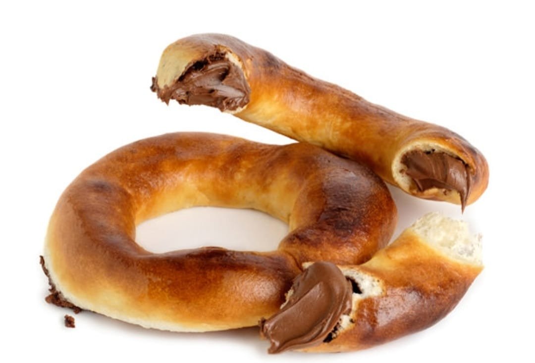 Covrig cu umplutura crema de cicocolata